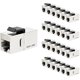 thumbnail image 1 of wonima11 10Gbps CAT7 Coupler RJ45 Keystone Shielded Coupler 25-Pack, Ethernet Coupler, Female to Female Keystone Jack, STP Keystone Insert for Cat7/Cat6a/cat6/cat5e Cable, 1 of 1