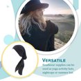 thumbnail image 3 of Sonducket Pañuelo para la cabeza para mujer, gorro de dormir preatado a la moda, tocado con textura suave, accesorios para el cabello para la vida diaria Sombreros negro Sonducket AP009762-01, 3 of 6