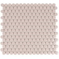 thumbnail image 5 of Cirkel 11.46 in. x 12.4 in. Glossy Pink Porcelain Mosaic Wall and Floor Tile (9.87 sq. ft./case) (10-pack), 5 of 6
