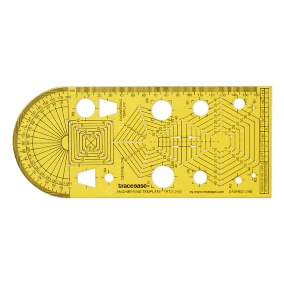 Traceease House Plan Drafting Ruler,Technical Drawing Template Engineering Stencils