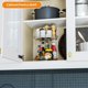 thumbnail image 2 of Organizador Lazy Susan de 2 niveles para encimera, paquete de 2 estantes para gabinete y despensa, doble plato giratorio de especias transparente y organizador, 2 of 4