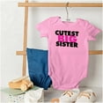 thumbnail image 4 of Cutest Big Sister Sibling Family Bodysuit Jumper Girls Infant Baby Brisco Brands 18M, 4 of 6