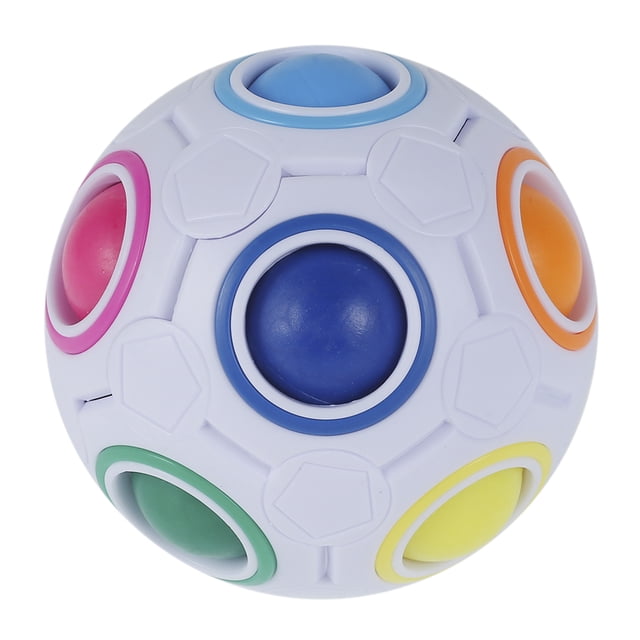 Muyoka Creative Fidget Ball Magic Colorful Puzzle Rubiks Cube Globe Color Jigsaw Juguetes para niños Muyoka Hogar