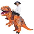 thumbnail image 1 of Disfraz de dinosaurio inflable para adultos, disfraz de T-rex inflable para montar, disfraz divertido para fiesta de Halloween, disfraz de dinosaurio para fiesta de disfraces, 1 of 5