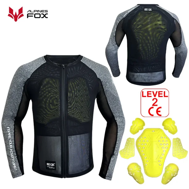 Ropa de armadura de motocicleta Ropa de ciclismo Malla transpirable Anti caída Armadura suave Racing CE2 Equipo de protección para hombres y mujeres
