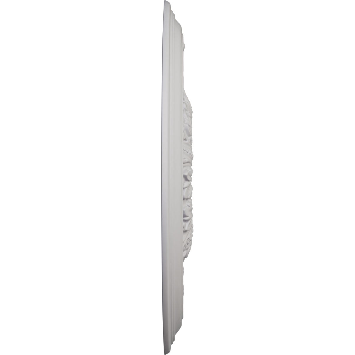 Ekena Millwork 20"OD x 1 1/2"P Damon Ceiling Medallion (Fits Canopies up to 3 3/8"), Hand-Painted Ultra Pure White
