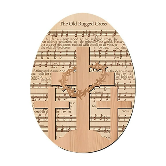 SXcggal One Wooden Easter Egg Home Unique Centerpiece Table Decorations Catholic Easter Sunday For Tiered Tray Shelf Desk Multifunctional Artistic Beautiful Desktop Decoration