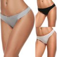 thumbnail image 3 of Culottes String pour Femmes Assortiment 3 Pack, 3 of 6