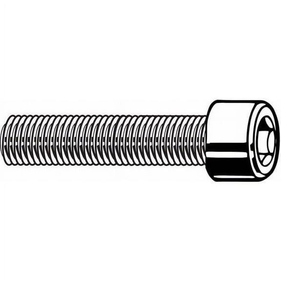 5/16"-18 Socket Head Cap Screw, Plain 18-8 Stainless Steel, 1/2 in Length, 100 PK(U51050.031.0050)