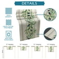 thumbnail image 7 of Table Runner Dresser Scarves 90 Inch Long, Autumn Farm Olives with Leaves Vines Linen Dining Table Runners Rustic Wood Grain Tabletop Scarf for Wedding Holiday Party Kitchen, 7 of 7