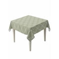 thumbnail image 2 of Sage Green Stripes Tablecloth Square Table Cloth 54x54, Waterproof Tablecloth Outdoor Table Cloth, Simple Geometric Modern Monochrome Washable Table Cover for Kitchen Dinning Party, 2 of 8