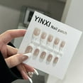 thumbnail image 3 of White Gradient Nail Stickers Short Wear Decoration 30 Tips Designs for Manicure Salon Home Use, 3 of 7