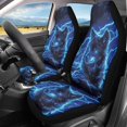 thumbnail image 2 of Yuyamidu Blue Wolf Car Seat Cover Full Set for Front Seats Fashion Car Interior Accessories Set Men Women Auto Interior Seat Covers Saddle Blanket, 2 of 7