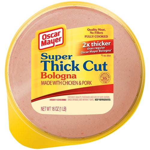 Oscar Mayer Super Thick Cut Bologna, 16 Oz - Walmart.com