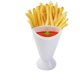 thumbnail image 2 of Vaso para mojar papas fritas con soporte para kétchup, recipiente para condimentos y fiambreras 2 en 1, agarre antideslizante y diseño compacto para mojar fácilmente, ideal para noches de, 2 of 4
