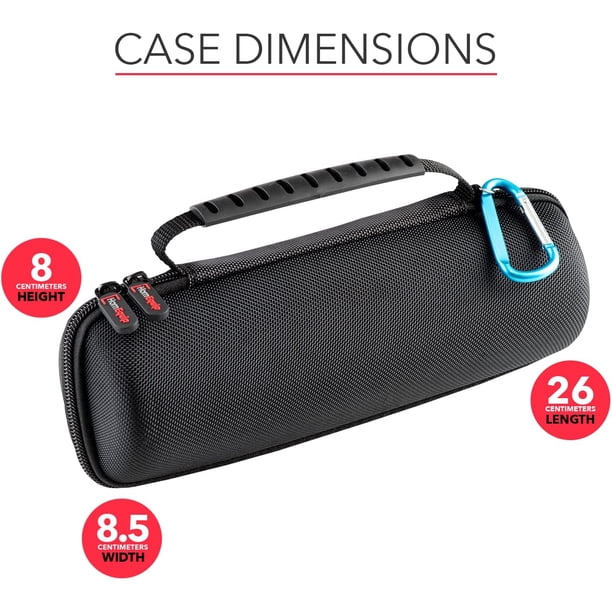 HOMEQUIP Carabiner Hard Shell Case for JBL Flip 6, 5, 4, 3