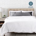 thumbnail image 5 of Bare Home Satin Body Pillowcase - Silky Soft for Hair & Skin - Envelope Closure - Gray, 5 of 7