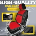 thumbnail image 4 of LINGVIDO Car Seat Covers, Breathable and Waterproof Faux Leather Automotive Seat Covers for Cars SUV Truck Sedan,Universal Driver Seat Cover with Backrest (Front Seat, Beige), 4 of 6