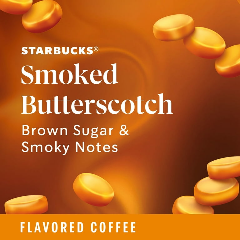 Starbucks Smoked Butterscotch Flavored Coffee K-Cup Pods 22 Count Seasonal  Limited Edition