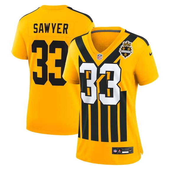 Women's Nike Jack Sawyer Gold Pittsburgh Steelers Alternate Game Jersey