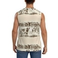 thumbnail image 4 of Bixox Men's Cows On The Farm Printed Shirt Sleeveless Fitness Tank Top-3X-Large, 4 of 7
