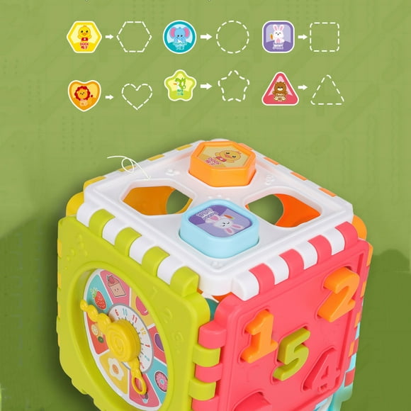 LILELIS Baby Activity Toy- Activity Shapes Sorter Toy For Girl And Boy Alphabet Board for Toddlers Age 2