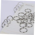 thumbnail image 4 of NUOLUX 100Ud Anillos De Metal Para Álbumes Y Sueltos Con Apertura Fácil Plata, 4 of 8