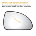 thumbnail image 3 of Unique Bargains Right Passenger Side Rearview Mirror Glass Replacement Heated White Glass Fit for KIA Ceed 2007-2010, 3 of 6