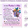 thumbnail image 5 of Pastor Wife Appreciation Gifts, Pastor''s Wife Gifts Blanket 60 L X50 W, Thank You Gifts Pastor''s Wife, Religious Gift for Minister''s Wife, Unique for Wemon, 5 of 6