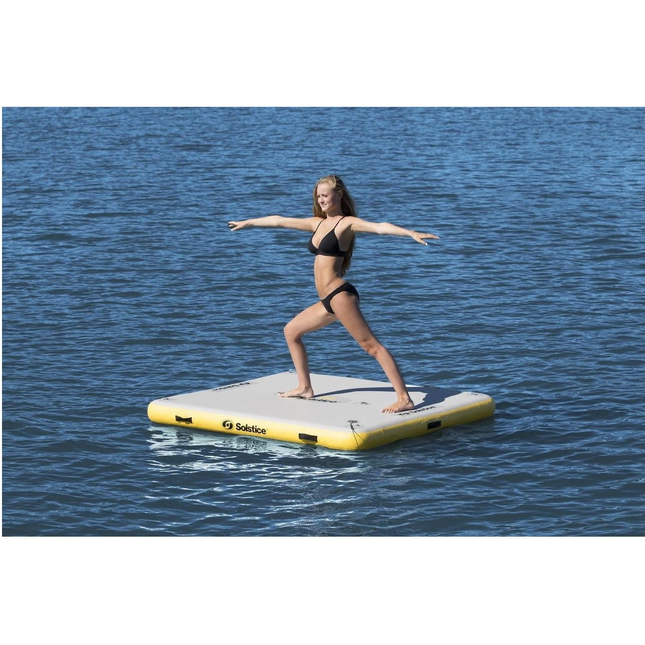Swim Central Inflatable Private Solstice Drop Stitch Lake Dock Raft - 10'