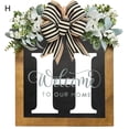 thumbnail image 2 of LCXmlly Wreath And Bow Personalized Front Door Wreath: Farmhouse Style Welcome Sign, 2 of 6
