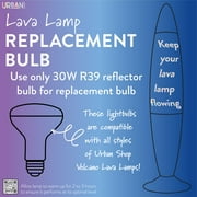 Urban Shop 16 Galaxy LED Motion Volcano Lamp, Purple Wax in Blue Liquid, Black Metal Base