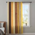 thumbnail image 4 of Farmhouse Yellow Brown Sheer Curtains 108 Inches Extra Long, Retro Vintage Wood Light Filering Curtains, Privacy Drapes Simi Floor to Veiling Curtain for Living Room Bedroom Large Window Treatment, 4 of 9