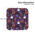 thumbnail image 3 of Balery 4 Pcs Halloween Sweet Candyleather Coasters Set, Drink Table Cup Coasters For Living Room Kitchen Coffee Decor, 3 of 9
