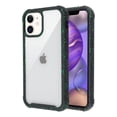 thumbnail image 2 of Apple iPhone 12, 12 PRO /6.1" Hybrid with [TPU Cushion] Enhanced Hand-Grip Cushion Frame Shock-Absorbing Armor Rubber [Transparent Clear Black] Phone Cover Fit iPhone 12 Pro /iPhone 12, 2 of 10