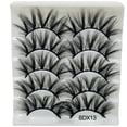 thumbnail image 1 of Pestañas naturales, pestañas postizas, pestañas cortas, pestañas postizas de visón tenues, 5 pares de pestañas postizas naturales, maquillaje natural, cejas postizas negras gruesas., 1 of 3