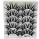 thumbnail image 1 of Pestañas naturales, pestañas postizas, pestañas cortas, pestañas postizas de visón tenues, 5 pares de pestañas postizas naturales, maquillaje natural, cejas postizas negras gruesas., 1 of 3