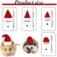 thumbnail image 3 of Dalrosia Small Animal Christmas Costume,Mini Santa Hat Scarf for Hamster Rabbit Guinea Pig Chinchilla Hedgehog Lizard Bearded Dragon Xmas Party Supply, 3 of 6