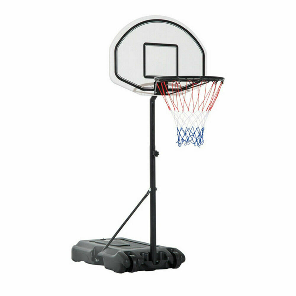 QHTT 28" x 19" Adjustable Pool Basketball Hoop System Stand Poolside