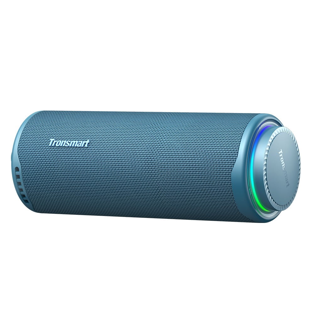 Tronsmart T8 Portable Bluetooth 5.3 Speaker, 40W 360° Surround Deep Bass, TWS, Custom EQ & RGB, IPX7 Waterproof, 18H for Outdoor - Black