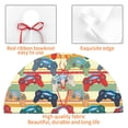 thumbnail image 4 of Sikiie Retro With Joysticks 30-48 inches {designName} Print Christmas Tree Skirt Snowman Xmas Tree Skirt with Edge Christmas Decorations for Holiday Party-36", 4 of 7