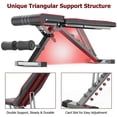 thumbnail image 4 of Fitness Adjustable Bench with Heavy-Duty Quality Steel and 6 Backrest Positions & 4 Seat Positions, 330 Lb. Weight Limit, 4 of 7