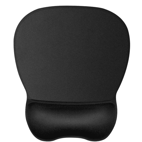 Yileqi Ergonomic Mouse Pad with Gel Wrist Rest, Smooth Wrist Support Surface, Non-Slip PU Base for Pain Relief, Comfortable Mousepad for Computer, Laptop, Office & Home, 9.4 x 8.1 in, Black