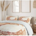 thumbnail image 6 of Ambesonne Bohemian Duvet Cover Sets, Hippie Crescent Moon Shape, 2-Queen, Burnt Orange and Peach, 6 of 7