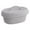 Grey, variant on RUIQPGRT Fall Room Decor Oval Baskets With Lids Decorative Baskets With Lids For Organizing Natural Cotton Rope Lidded Baskets With Handles Storage Baskets With Lids 1PC Storage Case Clearance