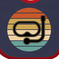 thumbnail image 4 of Inktastic Scuba Diver Retro Sunset Diving Boys or Girls Baby Bib, 4 of 4