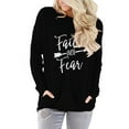 thumbnail image 5 of ONLYSHE Casual Womens Sweatshirts Long Sleeve Crewneck Tops Oversized Pullover Tunic Shirts, 5 of 6