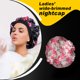 thumbnail image 3 of Capó de pelo de ancho de ala de ala de bronceado bufanda tapa de dormir turbans turbans cabeza cubierta de pelo envolturas para las mujeres durmiendo rosa roja floral Eigraketly AP008211-05, 3 of 6