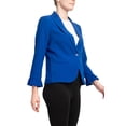 thumbnail image 2 of Peace of Cloth one button ruffle sleeve blazer by Curated Brands, 2 of 8