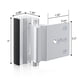 thumbnail image 2 of Cerradura de Refuerzo de Puerta de 1 Paquete, Cerradura de Refuerzo de Puerta U de AleacióN Aluminio Cerradura Puerta de Seguridad de 3 Pulgadas de Puerta una Prueba de Hogar, 2 of 7